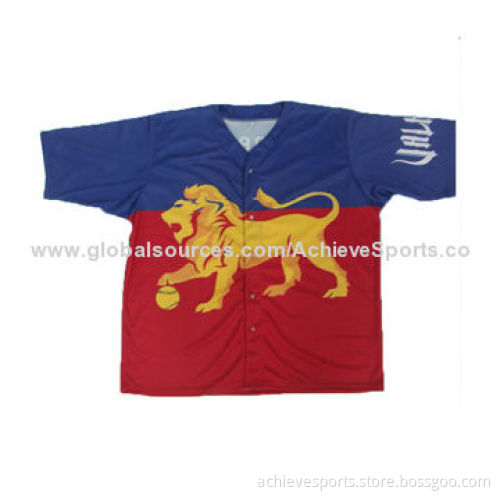Custom Baseball Shirt for Sale with Embroidery and Tackle-twill